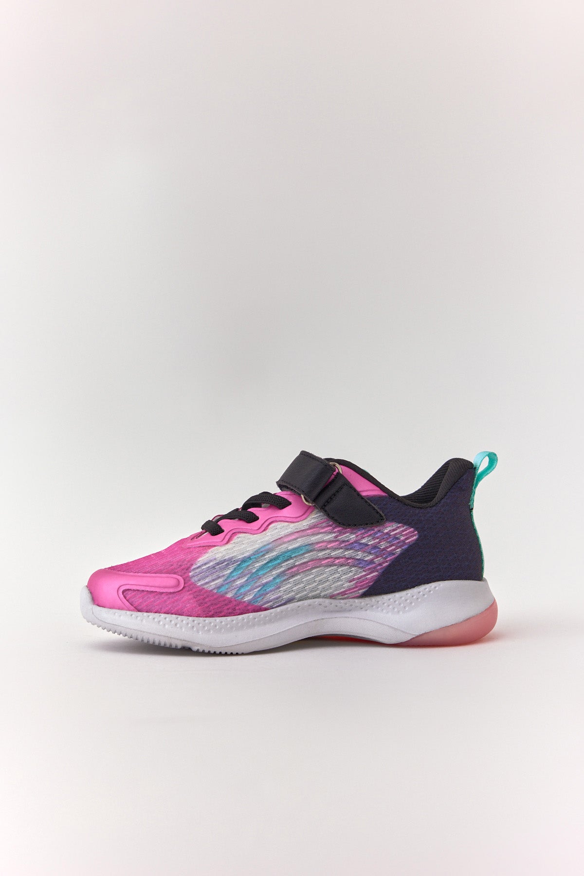 Pembe Kız Ibiza Kolay Giyilebilir Cırt Cırtlı Işıklı Çocuk Sneaker
