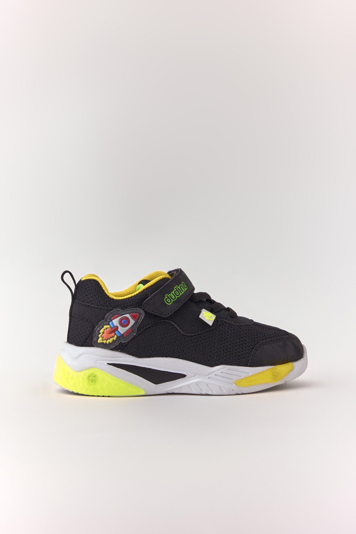 Siyah Erkek Rocca Cırt Cırtlı Işıklı Çocuk Sneaker